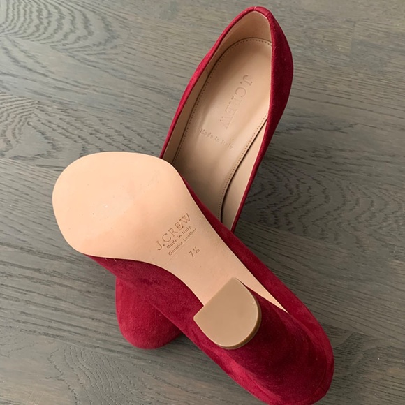 J.Crew | "Etta" Red Block Heel Pumps - Picture 8 of 8